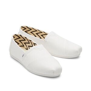 Toms White Alpargata Loafers